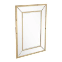 Signature Hardware Joanei 27-7/8 x 38-7/8 x 1-3/8 in. Rectangular Decorative Vanity Mirror in Antique Brass 10 Signature Hardware Joanei 27-7/8 x 38-7/8 x 1-3/8 in. Rectangular Decorative Vanity Mirror in Antique Brass -Lotus & Windoware, Inc. Shop Query 1036