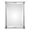 Uttermost Company Adara 35-1/2 in. Rectangle Beveled Mirror in Polished Chrome