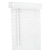 Lotus & Windoware, Inc. 42 x 48 in. PVC, Faux Wood and Painted Steel Cordless Blind in White
