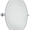 Minka Lavery 32 x 25-1/2 in. Oval Pivoting Mirror in Polished Chrome