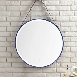 James Martin Vanities 27-5/8 in. Round LED Mirror in Matte Black 11 James Martin Vanities 27-5/8 in. Round LED Mirror in Matte Black -Lotus & Windoware, Inc. Shop Query 1074