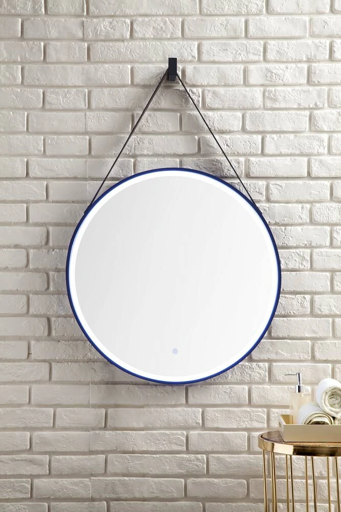 James Martin Vanities 27-5/8 in. Round LED Mirror in Matte Black 6 James Martin Vanities 27-5/8 in. Round LED Mirror in Matte Black - Image 6