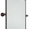 Minka Lavery 18 in. Rectangle Pivoting Mirror in Dark Brushed Bronze