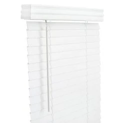 Lotus & Windoware, Inc. 24 x 42 in. Faux Wood Cordless Blind in White