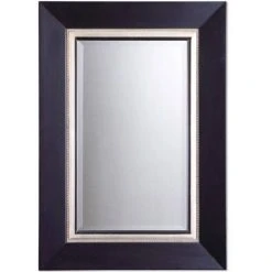Uttermost Company Whitmore 39-7/8 x 29-7/8 in. Vanity Mirror in Matte Black
