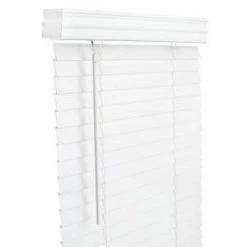 Lotus & Windoware, Inc. 61 x 60 x 2 in. Faux Wood Cordless Blind in White