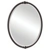 Feiss Jackie 32-7/8 in. Oval Mirror in Oil Rubbed Bronze