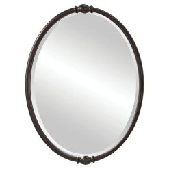Feiss Jackie 32-7/8 in. Oval Mirror in Oil Rubbed Bronze