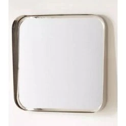 Signature Hardware Palora 20-3/4 in. Stainless Steel Vanity Mirror in Brushed Nickel