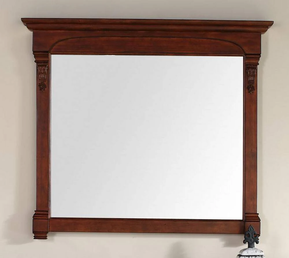 James Martin Vanities Brookfield 47.25 in. Mirror, Warm Cherry 1 James Martin Vanities Brookfield 47.25 in. Mirror, Warm Cherry