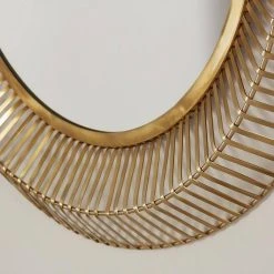 Capital Lighting 34 x 3 in. Round Mirror in Matte Gold -Lotus & Windoware, Inc. Shop Query 1110