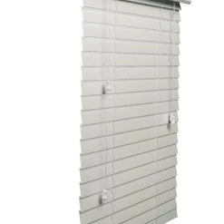 35 x 59 x 2 in. Faux Wood Blind in White