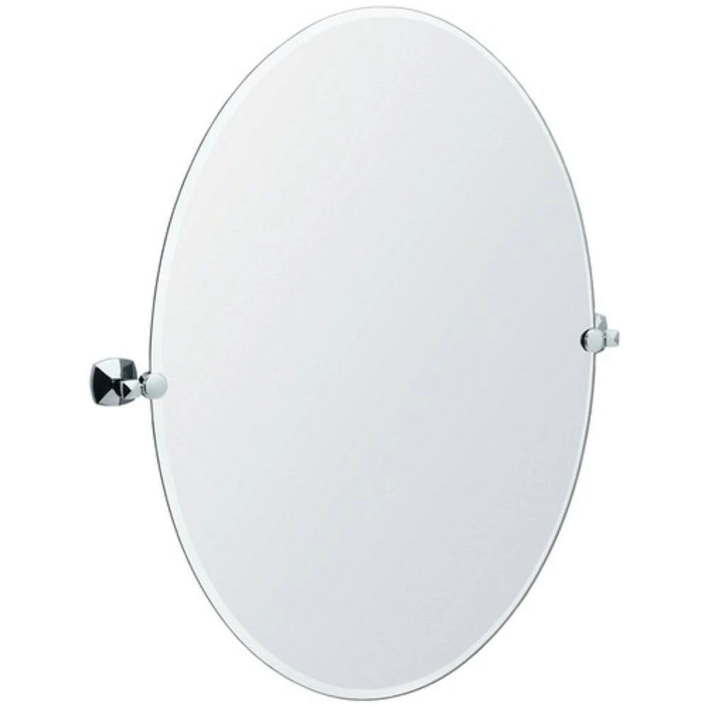 Gatco Large Oval Mirror in Polished Chrome 1 Gatco Large Oval Mirror in Polished Chrome