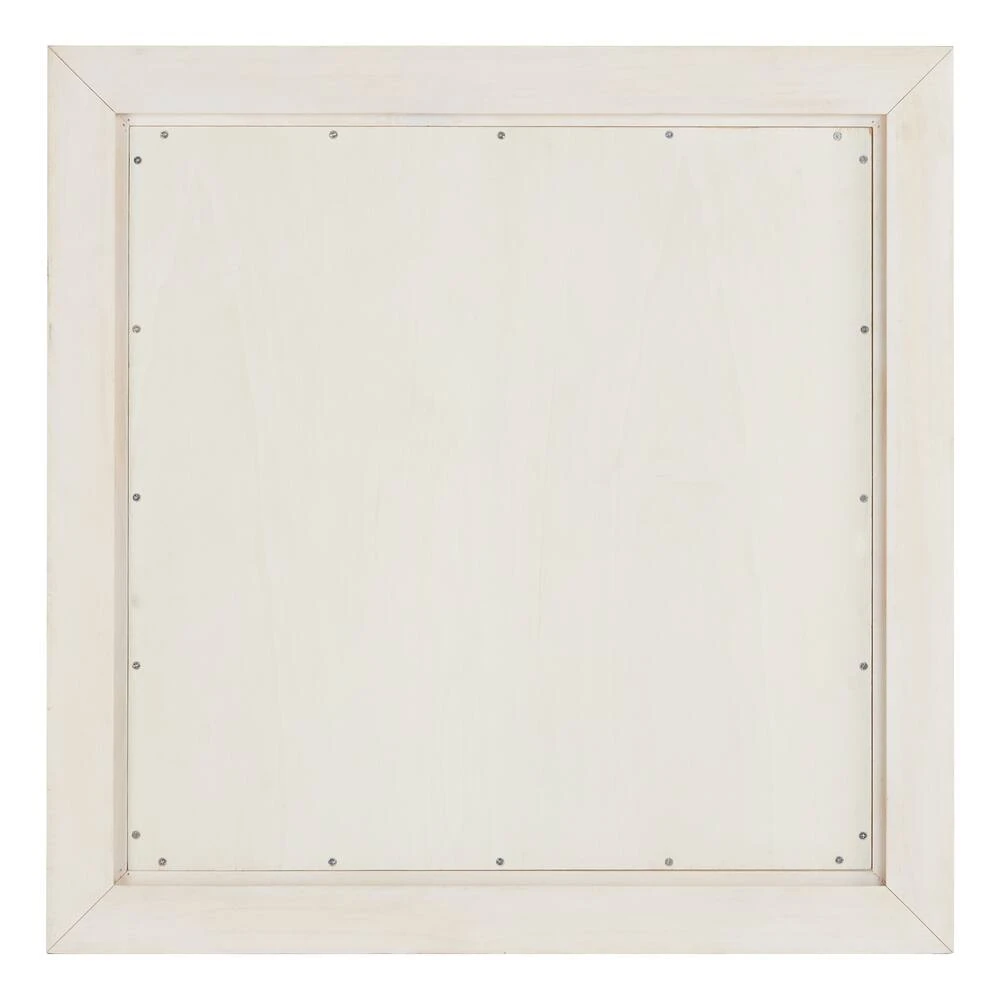 Signature Hardware Maysville 34 in. Square Vanity Mirror in White Wash 2 Signature Hardware Maysville 34 in. Square Vanity Mirror in White Wash - Image 2
