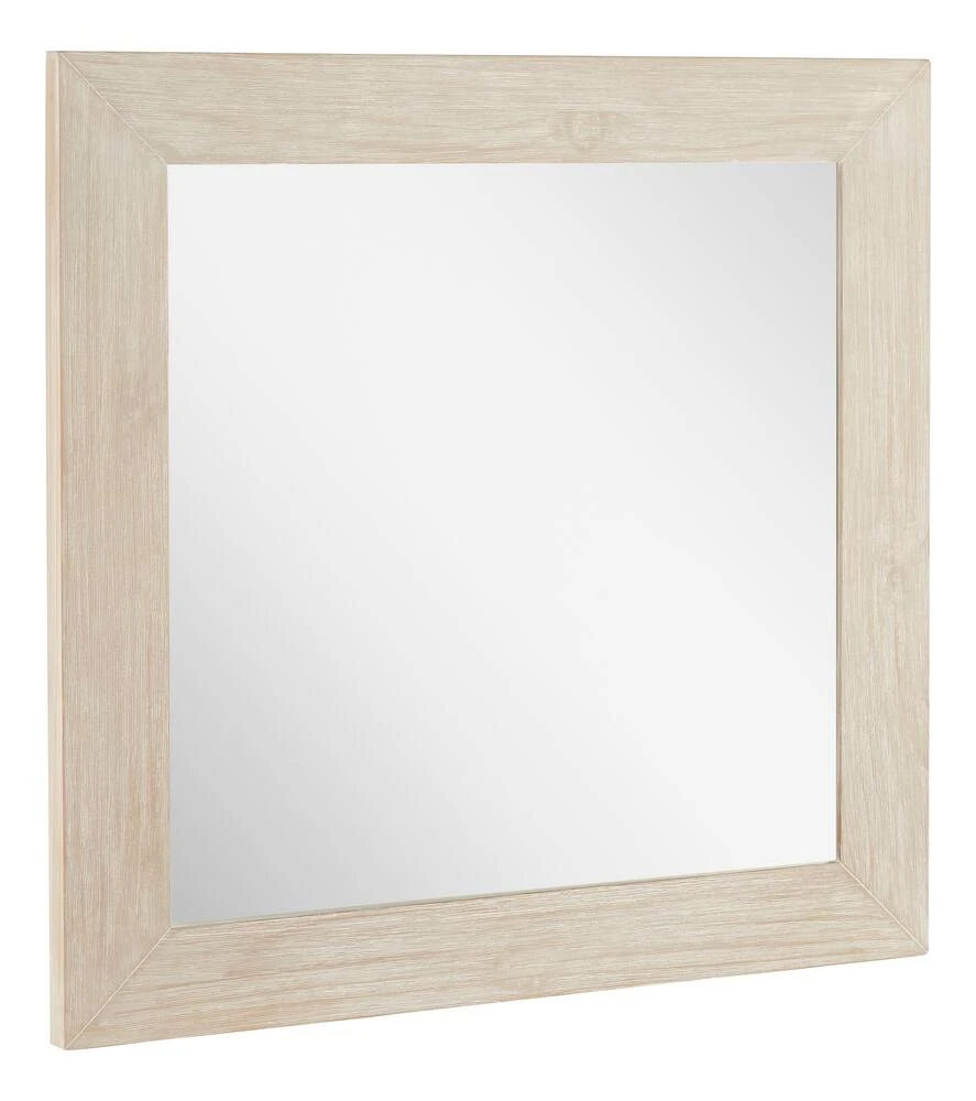 Signature Hardware Maysville 34 in. Square Vanity Mirror in White Wash 5 Signature Hardware Maysville 34 in. Square Vanity Mirror in White Wash - Image 5