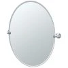 Gatco Tiara 32 in. Oval Mirror in Polished Chrome