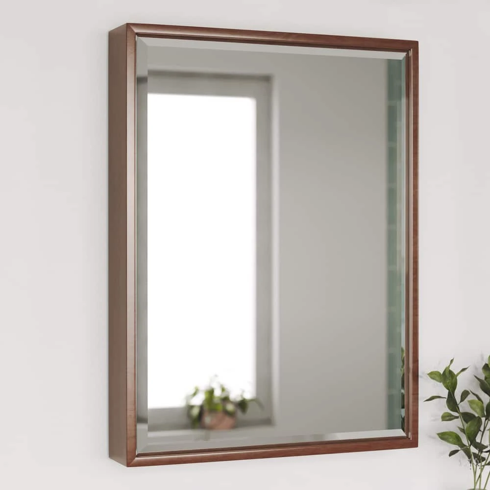 James Martin Vanities 31-1/2 x 23-5/8 in. Rectangular Mirror in Mid Century Walnut 1 James Martin Vanities 31-1/2 x 23-5/8 in. Rectangular Mirror in Mid Century Walnut