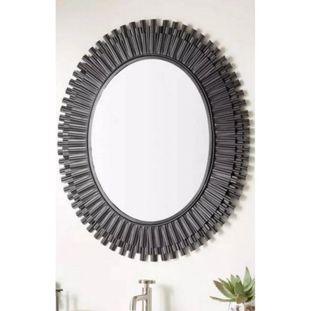 Signature Hardware Rubidoux 30 in. Iron Vanity Mirror in Black Powder Coat 1 Signature Hardware Rubidoux 30 in. Iron Vanity Mirror in Black Powder Coat