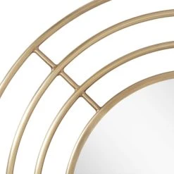 Signature Hardware Reka 30-3/4 x 7/8 in. Round Decorative Vanity Mirror in Antique Brass -Lotus & Windoware, Inc. Shop Query 1183