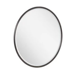 Signature Hardware Reka 30-3/4 x 7/8 in. Round Decorative Vanity Mirror in Nickel 7 Signature Hardware Reka 30-3/4 x 7/8 in. Round Decorative Vanity Mirror in Nickel -Lotus & Windoware, Inc. Shop Query 1188