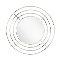 Signature Hardware Reka 30-3/4 x 7/8 in. Round Decorative Vanity Mirror in Nickel 8 Signature Hardware Reka 30-3/4 x 7/8 in. Round Decorative Vanity Mirror in Nickel -Lotus & Windoware, Inc. Shop Query 1189