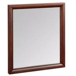 Signature Hardware Talyn 30 in. Rectangular Vanity Mirror in Light Walnut