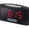 Hamilton Beach Brands Plastic Clock Radio in Black
