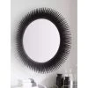 Signature Hardware Stratmoor 32 in. Iron Vanity Mirror in Black Powder Coat
