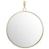 Varaluz Round Stopwatch Mirror in Gold