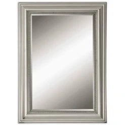 Uttermost Company Stuart 37 in. Beveled Mirror in Silver Leaf