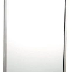 Bobrick 36 x 18 in. Stainless Steel Frame Angle Glass Mirror