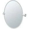 Gatco 26-1/2 x 19-1/2 in. Oval Wall Mirror in Polished Chrome