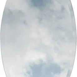 American Pride 31 x 21 in. Frameless Oval Mirror