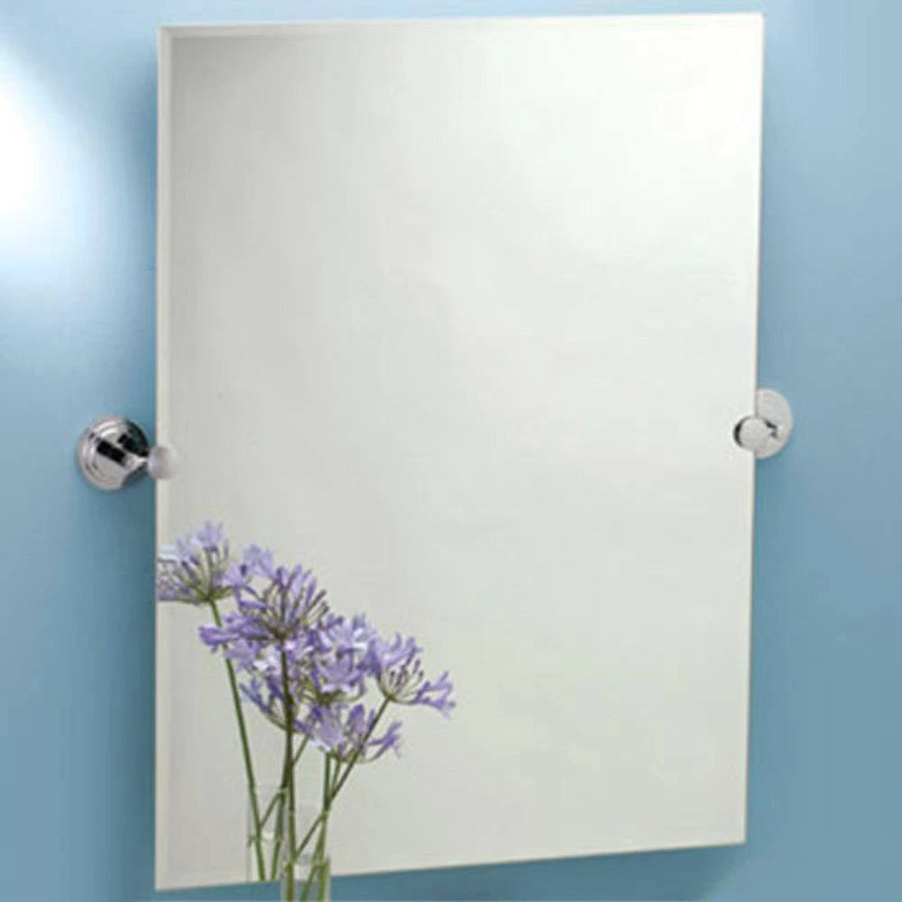 Gatco 31-1/2 x 23-1/2 in. Brass Rectangular Wall Mirror in Polished Chrome 2 Gatco 31-1/2 x 23-1/2 in. Brass Rectangular Wall Mirror in Polished Chrome - Image 2