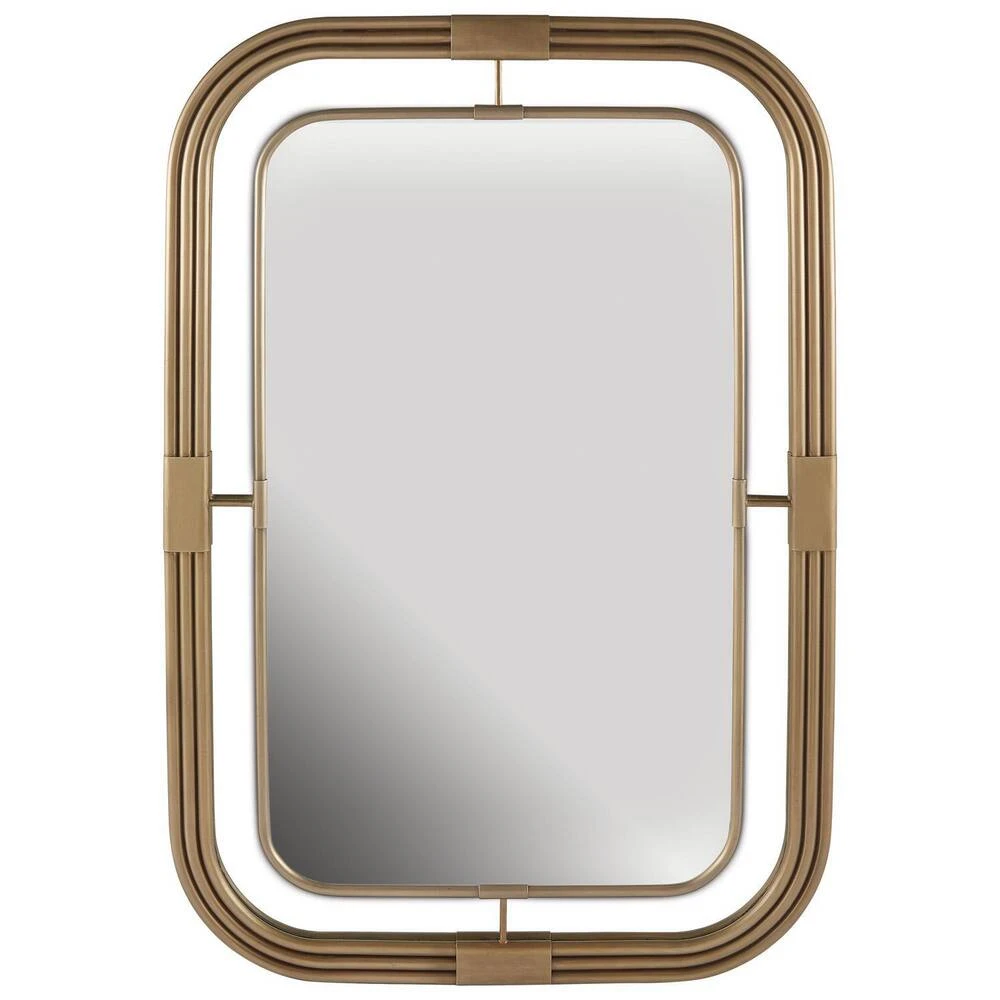 Capital Lighting 28-1/4 x 42-1/4 in. Metal Wall Mount Rectangular Decorative Mirror in Aged Brass 1 Capital Lighting 28-1/4 x 42-1/4 in. Metal Wall Mount Rectangular Decorative Mirror in Aged Brass