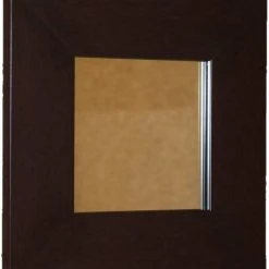 Venture Circle Kensington Three 36 x 30 in. Frame Mirror with Vandal Resistant Hardware in Espresso