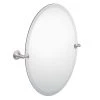 Moen Glenshire® 26 x 22-13/16 in. Zinc-Glass Oval Tilt Mirror in Brushed Nickel