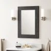 Signature Hardware Ansel 24 in. Rectangular Vanity Mirror in Rustic Black
