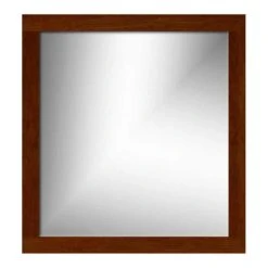 Strasser Woodenworks 32 in. Rectangle Mirror in Chocolate Cherry