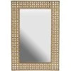 Capital Lighting 26 x 40 in. Rectangular Decorative Mirror in Aged Brass