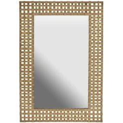 Capital Lighting 26 x 40 in. Rectangular Decorative Mirror in Aged Brass