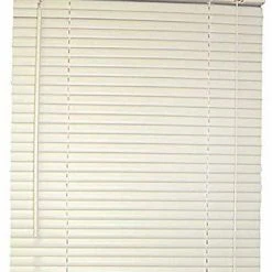 34 x 60 x 1 in. Aluminum Mini Blind in Alabaster