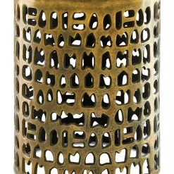 Currey and Company Accent Table in Antique Gold