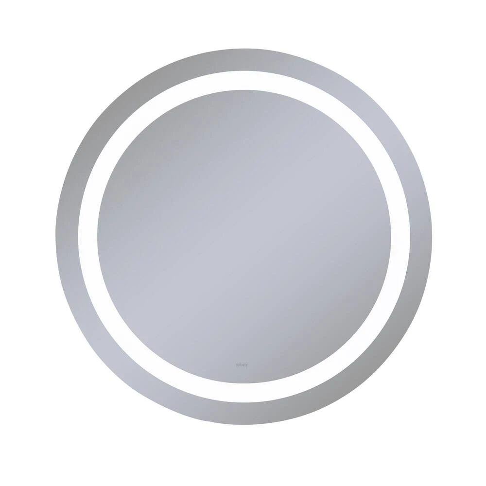 Robern Vitality 40 in. 4000K Anodized Aluminum Frameless Round Mirror with Light Inset 1 Robern Vitality 40 in. 4000K Anodized Aluminum Frameless Round Mirror with Light Inset
