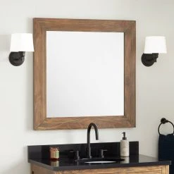 Signature Hardware Maysville 34 in. Square Vanity Mirror in Grey Wash 8 Signature Hardware Maysville 34 in. Square Vanity Mirror in Grey Wash -Lotus & Windoware, Inc. Shop Query 1453