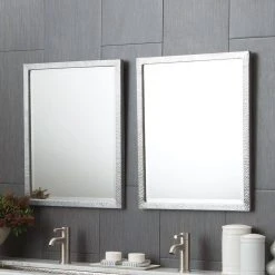 Native Trails Divinity 1 x 27 in. Large Mirror in Hammered Aluminum -Lotus & Windoware, Inc. Shop Query 1462