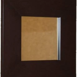 Venture Circle Kensington Three 36 x 30 in. Frame Beveled Mirror with Vandal Resistant Hardware in Espresso