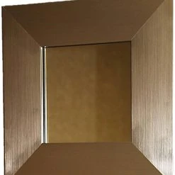 Venture Circle Kensington Three 36 x 30 in. Frame Beveled Mirror with Vandal Resistant Hardware in Satin Nickel