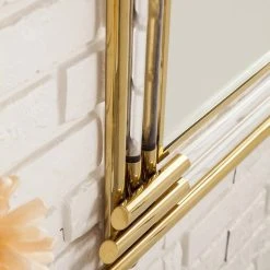 Alternative view of James Martin Vanities 35-3/8 in. Rectangular Mirror in Polished Gold