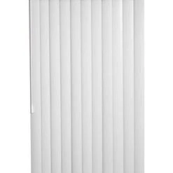 Lotus & Windoware, Inc. 81 x 0.02 in. PVC Vertical Headrail and Vanes Window Covering in White